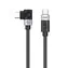 Orico CW240 černá / Kabel USB-C - USB-C / lomený / PD 240W / 20 Gbps / 0,5 m
