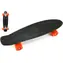 TEDDIES Pennyboard černý / Pennyboard / 60 cm / kovové osy / oranžová kola