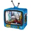 2KIDS TOYS 3D dřevěná skládačka Retro TV New York / 78 dílků / od 12 let / LED osvětlení