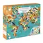 JANOD Vzdělávací puzzle Dinosauři / 200 dílků / 50 figurek / 99 x 69 cm