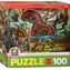 EUROGRAPHICS Puzzle Masožraví dinosauři / 100 dílků / od 5 let / 33 x 48,3 cm