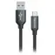 Colorway černá / Datový kabel / USB-A - USB-C / 2,1 A / 1 m