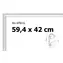 BFHM Rám na puzzle A2 hliníkový stříbrný / 59,4 x 42 cm / sklo 2 mm / výška profilu 23 mm