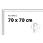 BFHM Hliníkový rám na puzzle 70x70 cm stříbrný / Rám na puzzle / sklo 2 mm / výška profilu 23 mm