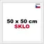 BFHM Plastový rám na puzzle 50x50 cm bílá / Rám na puzzle / sklo 2 mm / výška profilu 21 mm