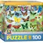EUROGRAPHICS Puzzle Zahradní motýli / 100 dílků / 48,3 x 33 cm