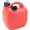 Compass Kanystr plastový 5l červený / Kanystr / na pohonné hmoty / s nálevkou 17 cm