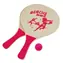 SPORTTEAM Plážový tenis set růžový / 2x pálka / míček / MDF / 38 x 24 cm