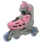 Rulyt Triskate Basic růžová / Dětské kolečkové brusle / vel. S (31-34) / 4 kolečka / nastavitelné