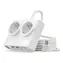 Orico PDC25 bílá / Nabíjecí stanice / 2x AC + 2x USB-A + 2x USB-C / 25W
