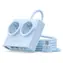 Orico PDC25 modrá / Nabíjecí stanice / 2x AC + 2x USB-A + 2x USB-C / 25W