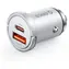 Orico MiniRing Pro stříbrná / Nabíječka do auta / 45 W / USB-C + USB-A