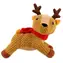 HUHUBAMBOO Hračka pro psy Vánoční sob s červenou šálou / 24 cm