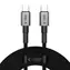 Tech-Protect UltraBoost DNA šedá / Kabel USB-C / PD 100W / 5A / 3 m