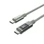 Choetech XCC-1068 zelená / Kabel USB-C (M) - USB-C (M) / PD 60W / displej s ukazatelem výkonu / 1,2 m