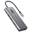 Choetech HUB-M26 šedá / USB-C Hub s displejem / 12v1 / HDMI / VGA / SD & TF čtečka karet