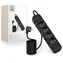 Tech-Protect PCL4X3 černá / Prodlužovací kabel / 4x 240V / 2x USB-A / 1x USB-C / 200 cm