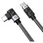 Orico C2CWT černá / Kabel USB-C na USB-C / lomený / PD 100 W / 20 Gbps / 4K 60Hz / 2 m