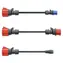 go-e adaptérová sada CH-04-07 Gemini flex 22 kW černá / Sada nabíjecích adaptérů / 3 díly / 30 cm