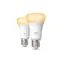 Philips Hue WA 1100 teplá bílá 2 ks / Chytrá LED žárovka / E27 / A60 / 9,5 W / 1100 lm / Bluetooth/Zigbee / stmívatelná
