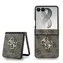 Guess PU 4G Metal Logo hnědá / Zadní kryt / Samsung Galaxy Z Flip 8