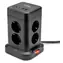 Huslog nabíjecí stanice 15W černá / 8x zásuvka / 2x USB-C / 2x USB-A