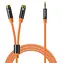 Orico AXRF oranžová / Audio kabel / Jack 3,5 mm - 2x RCA / 3 m