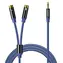 Orico AXRF modrá / Audio kabel / Jack 3,5mm (M) - 2x RCA / 2 m