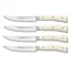 Wüsthof CLASSIC IKON Creme Sada 4 nožů na steaky 12 cm / Steakový nůž / rovné ostří / 58 HRC