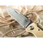 Boker Atlas Brass / Kapesní nůž / čepel 7 cm / mosazná rukojeť / ocel Sandvik 12C27