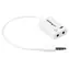 StarTech adaptér headset 3,5 mm na 2x 3,5 mm bílá / Adaptér / 0,152 m