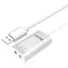 Unitek Y-247A stříbrná / Externí zvuková karta / USB-A / 3,5 mm jack