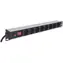 Intellinet Napájecí lišta 8x zásuvka 19" černá / Napájecí lišta / Rack 1U / 16 A / 3 m kabel / Hliník