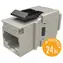 Solarix rychlozařezávací keystone CAT6A STP 24ks multipack / Keystone / RJ-45 / 10G / stíněný
