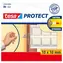 Tesa Protect ochranné nárazníky bílé / Ochranné nárazníky / 10x10 mm / samolepicí / 8 ks