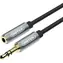 Unitek Y-C932ABK stříbrná / Prodlužovací kabel / Jack 3,5 mm / 1 m