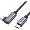 Unitek Kabel USB-C - USB-C černo-stříbrná / Kabel / USB-C (M) - USB-C (M) / 0,5 m