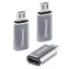 Intenso C480M antracitová / Adaptér USB-C na microUSB / Hliníkové tělo / 3 ks / USB 2.0