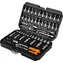 NEO TOOLS 10-201 / Sada nářadí a nástrčných hlavic / 55 ks / 1/4" / CrV ocel / plastový kufr