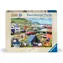 RAVENSBURGER Puzzle Leisure Days č.5: Kempování a karavaning / 1000 dílků / 70 x 50 cm