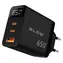 Blow GaN 65W LCD černá / Síťová nabíječka / 2x USB-C / PD 65W / displej wattmetru