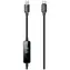 4smarts ScreenCord černý / Kabel USB-C / 240 W PD 3.1 / TFT displej / 1,2 m / nylonový oplet