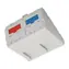 Solarix French style bílá / Modul / 45x45 mm / 2x keystone / Úhlový