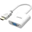 Unitek Y-6333C01 bílá / Adaptér HDMI na VGA / Full HD 60Hz / 0,15 m