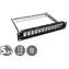 Solarix 10" černá / Patch panel / 12 portů / 1U / neosazený / stíněný