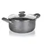 Banquet Granite PR 20x9,5 cm / Hrnec / Nepřilnavý povrch / Skleněná poklice / Pro indukci