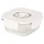 Compactor ASPIFRESH S / Skleněná vakuová dóza na potraviny / 525 ml / 13,2 x 13,2 x 5,5 cm