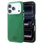 Lacoste PVC Petit Pique Semi Wrap Embossed Estragon / Zadní kryt / iPhone 18 Pro Max / MagSafe