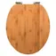 Spirella OSLO / WC sedátko / bambus / pomalé zavírání / 370 x 455 mm