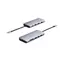 eSTUFF USB-C Hub 12v1 šedá / Dokovací stanice / 2x HDMI 4K / USB-C PD 100W / Gigabit LAN